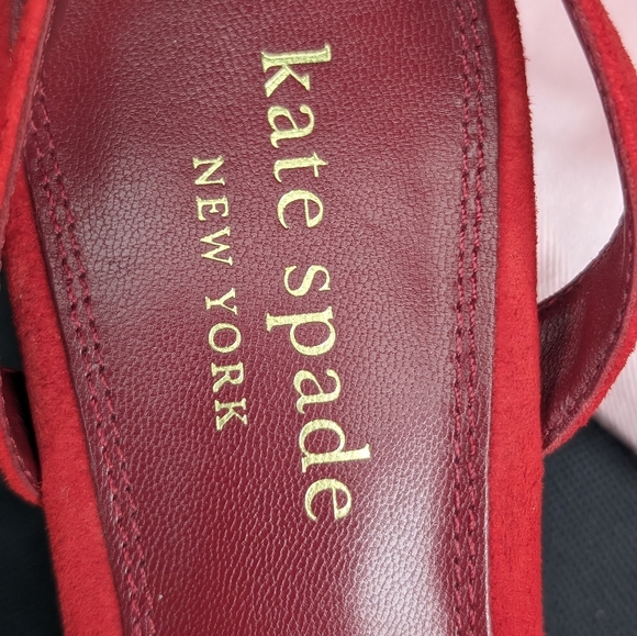 Kate Spade Voila Pumps Heels 9.5 M Deep Rubine / Red /Dust bag included - Picture 11 of 14